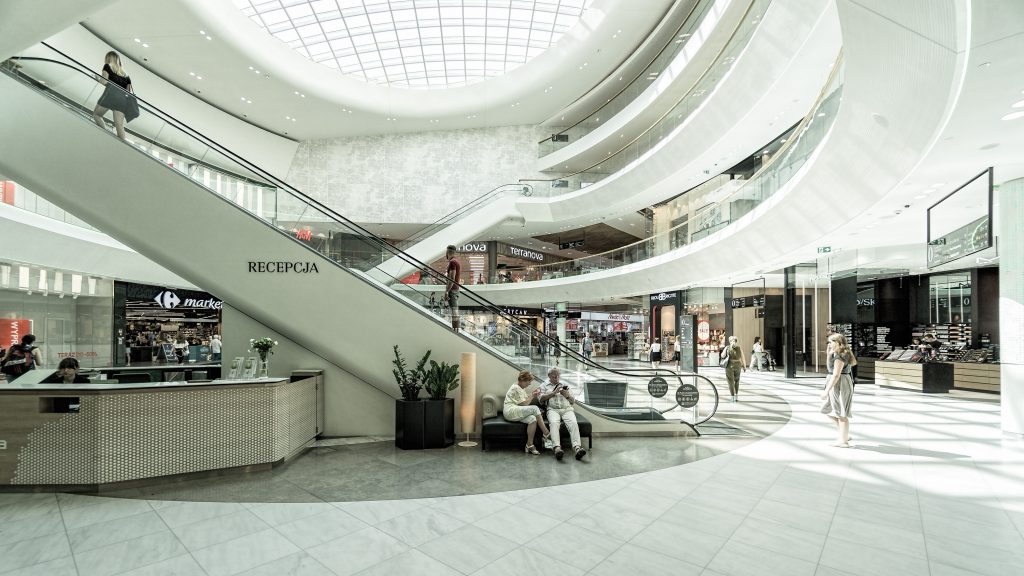 Download A Large Shopping Mall With A Skylight