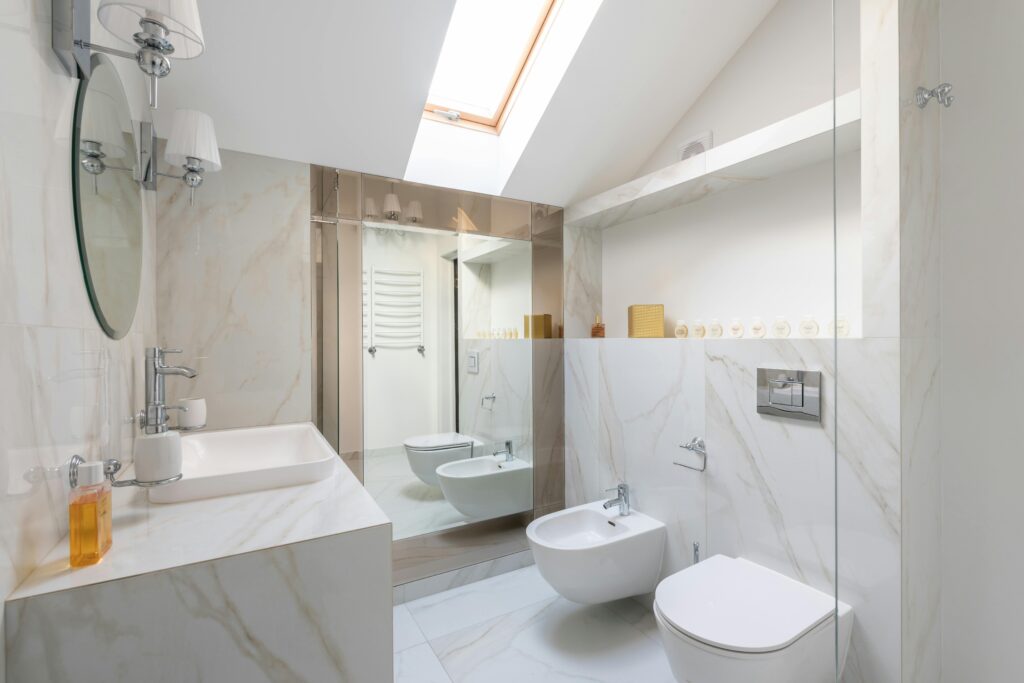 bathroom with skylight upgrade ontario
