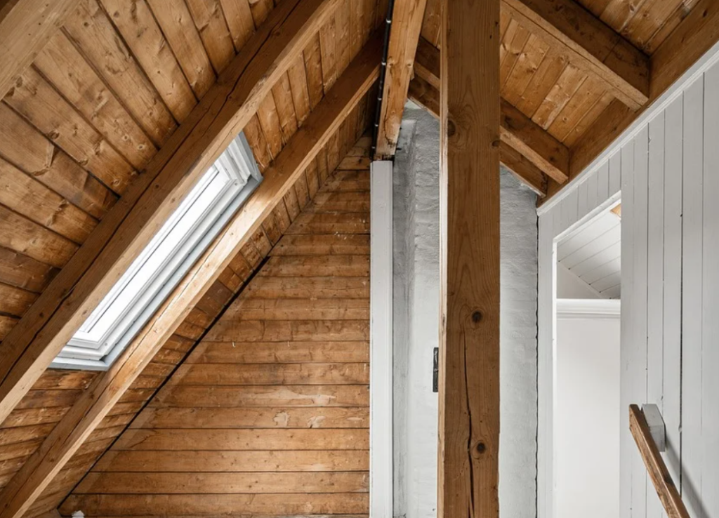 vented skylight in attic